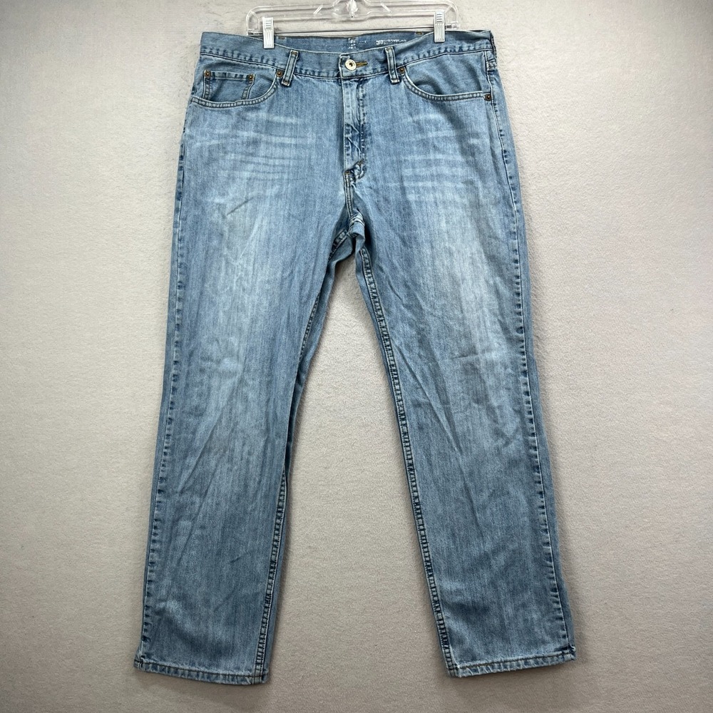 Urban Pipeline Jeans Men 38x31* Blue Straight Leg Denim Light Wash Pants